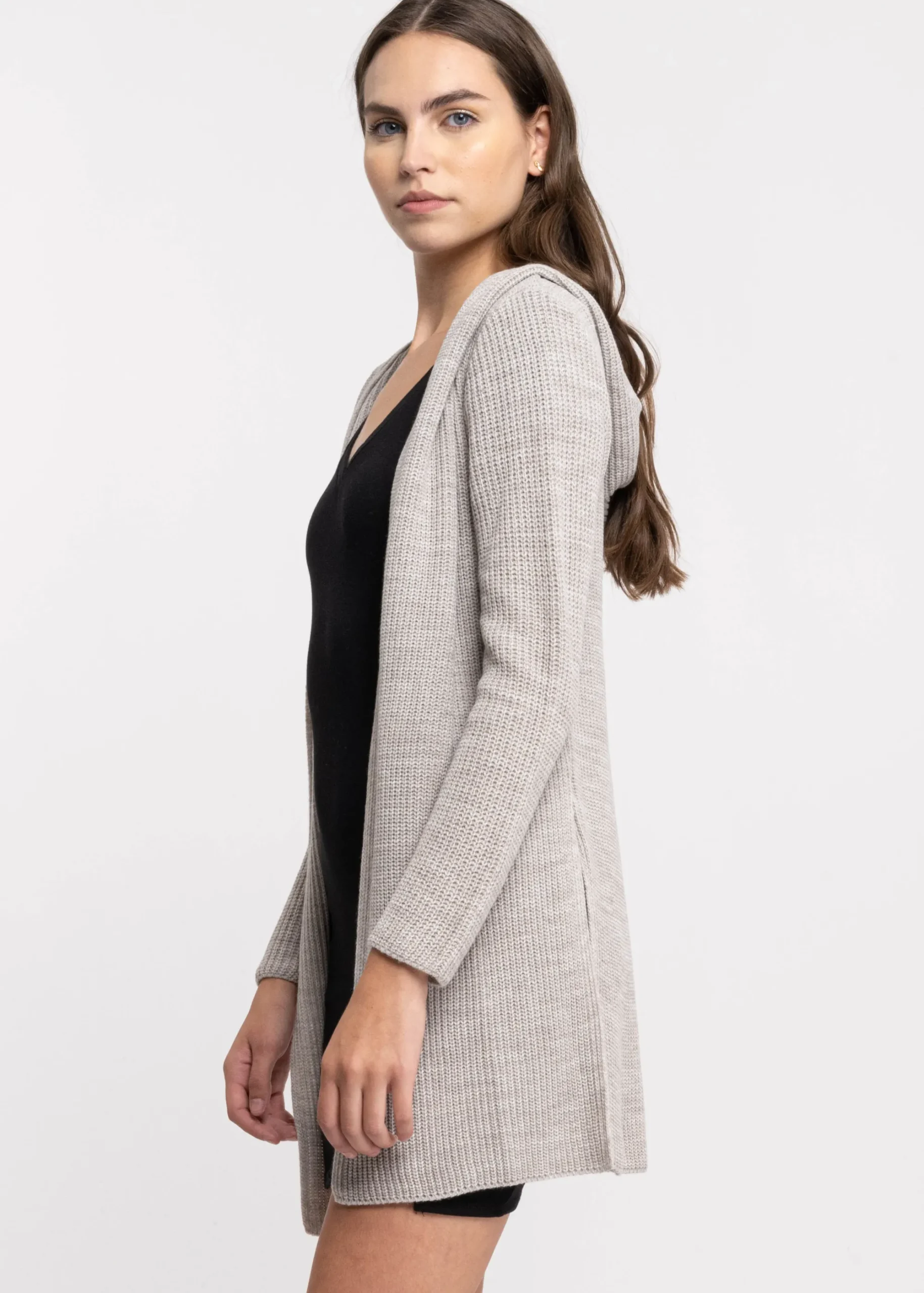 Shasa Cardigan with hoodie