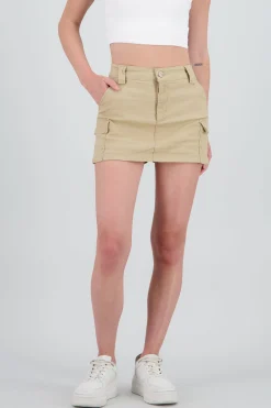 Shasa Cargo denim skort
