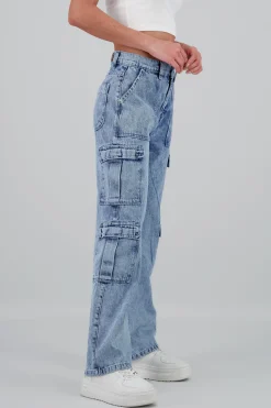 Shasa Cargo Jeans Flap Pockets