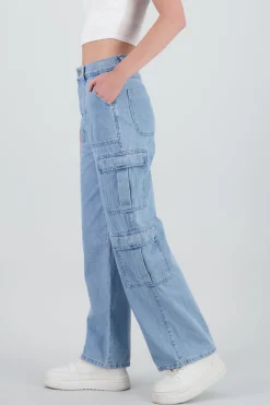 Shasa Cargo Jeans Flap Pockets
