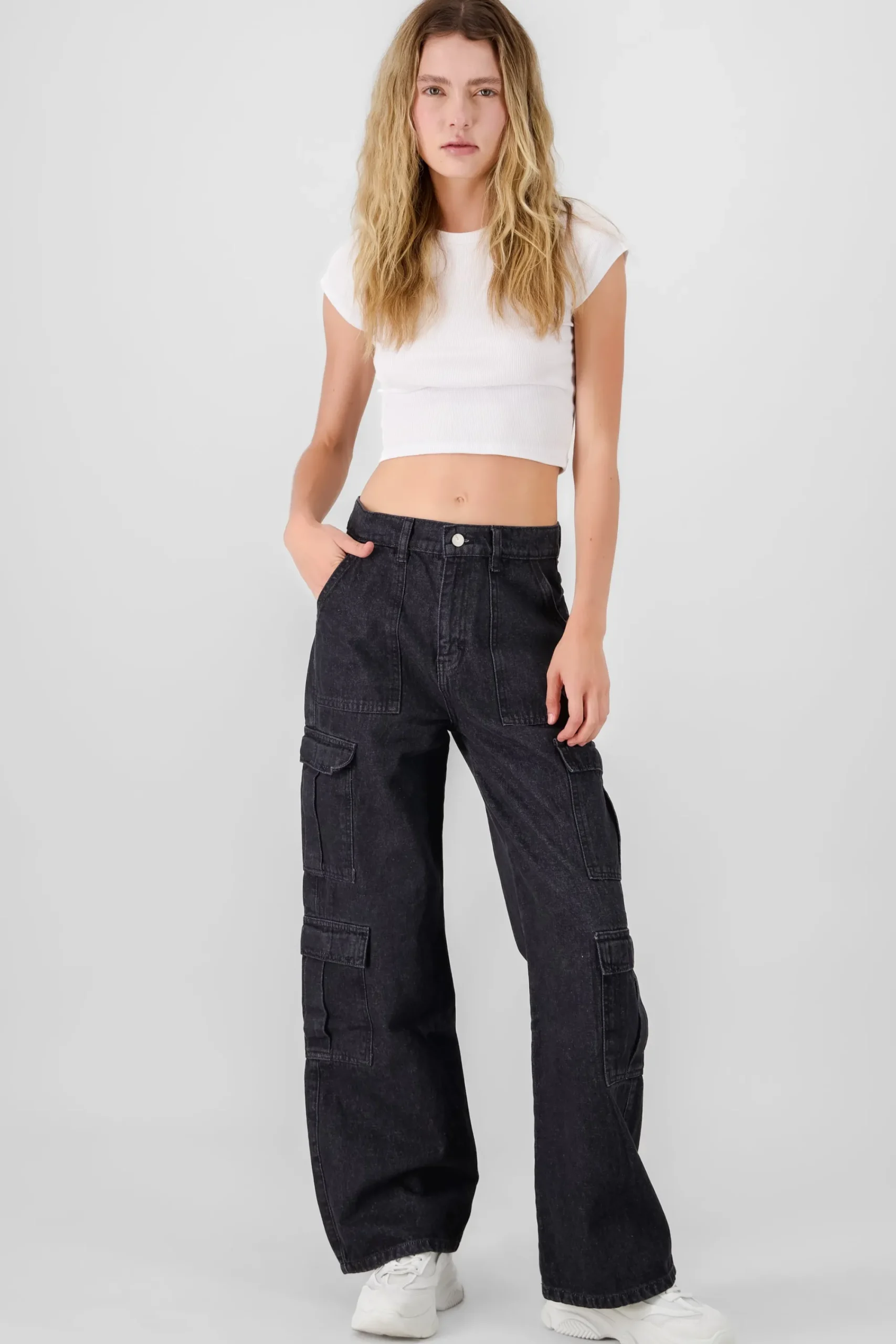 Shasa Cargo Jeans Flap Pockets
