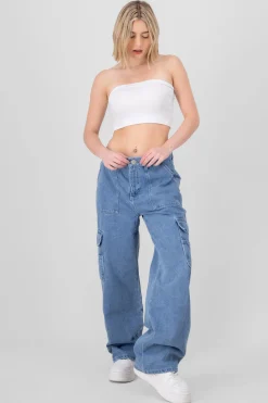 Shasa Cargo Jeans With 2 Pockets