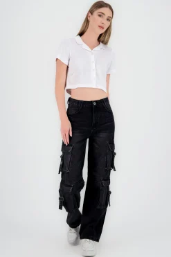 Shasa Cargo Jeans with 4 Pockets