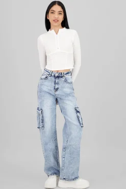 Shasa Cargo Jeans With Pockets