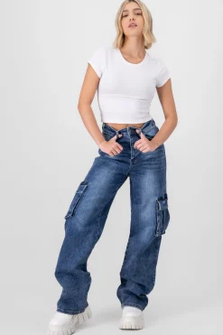 Shasa Cargo Jeans With Pockets