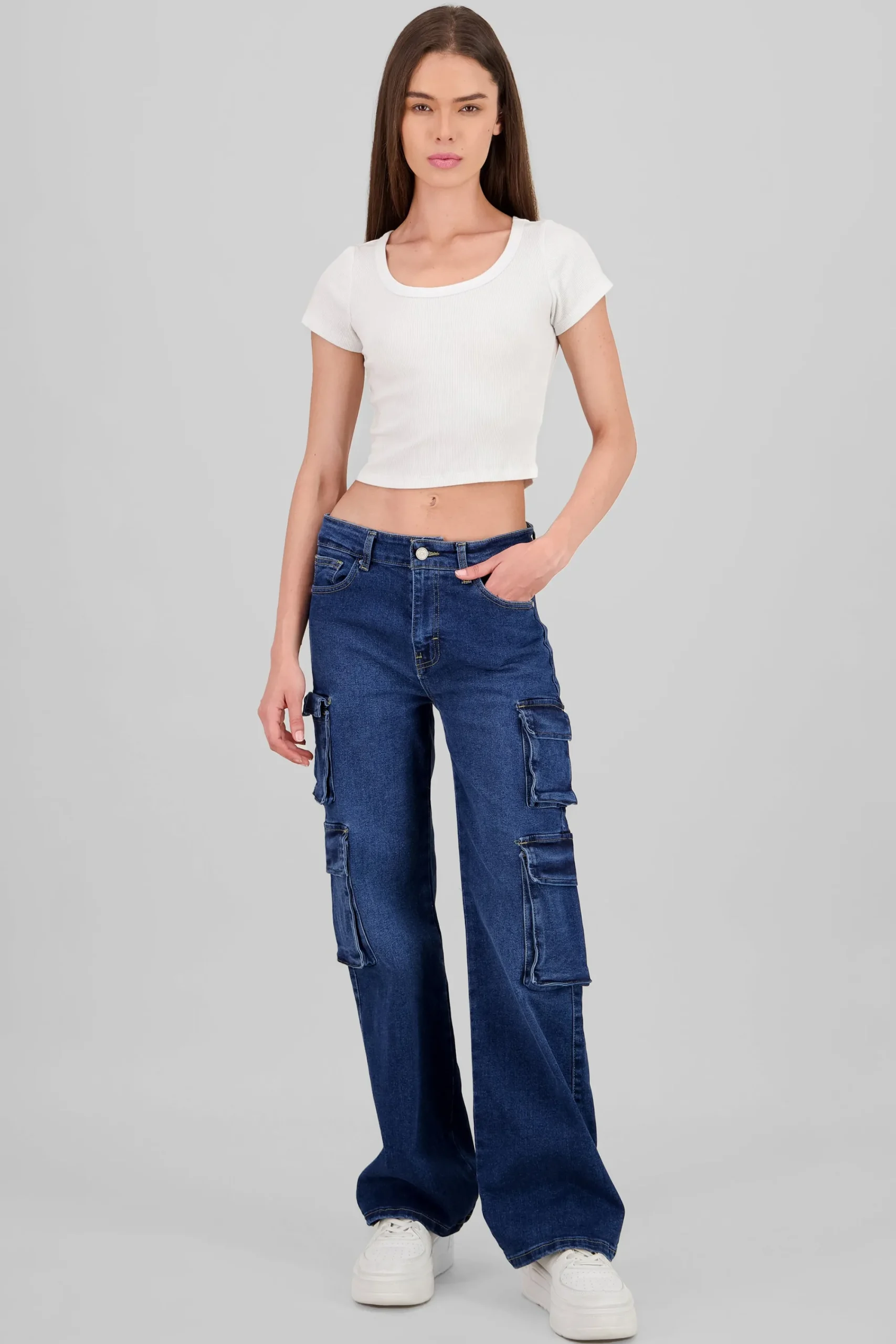 Shasa Cargo Jeans With Pockets