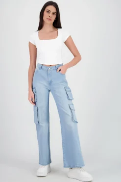 Shasa Cargo Jeans With Pockets