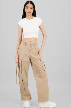 Shasa Cargo Pants with Drawstrings