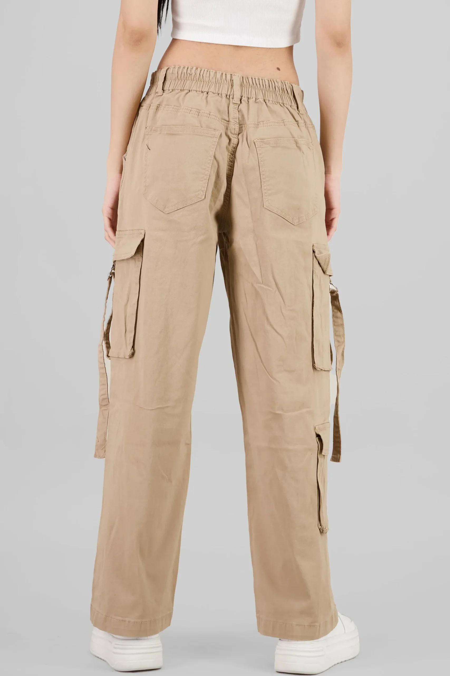 Shasa Cargo Pants with Drawstrings