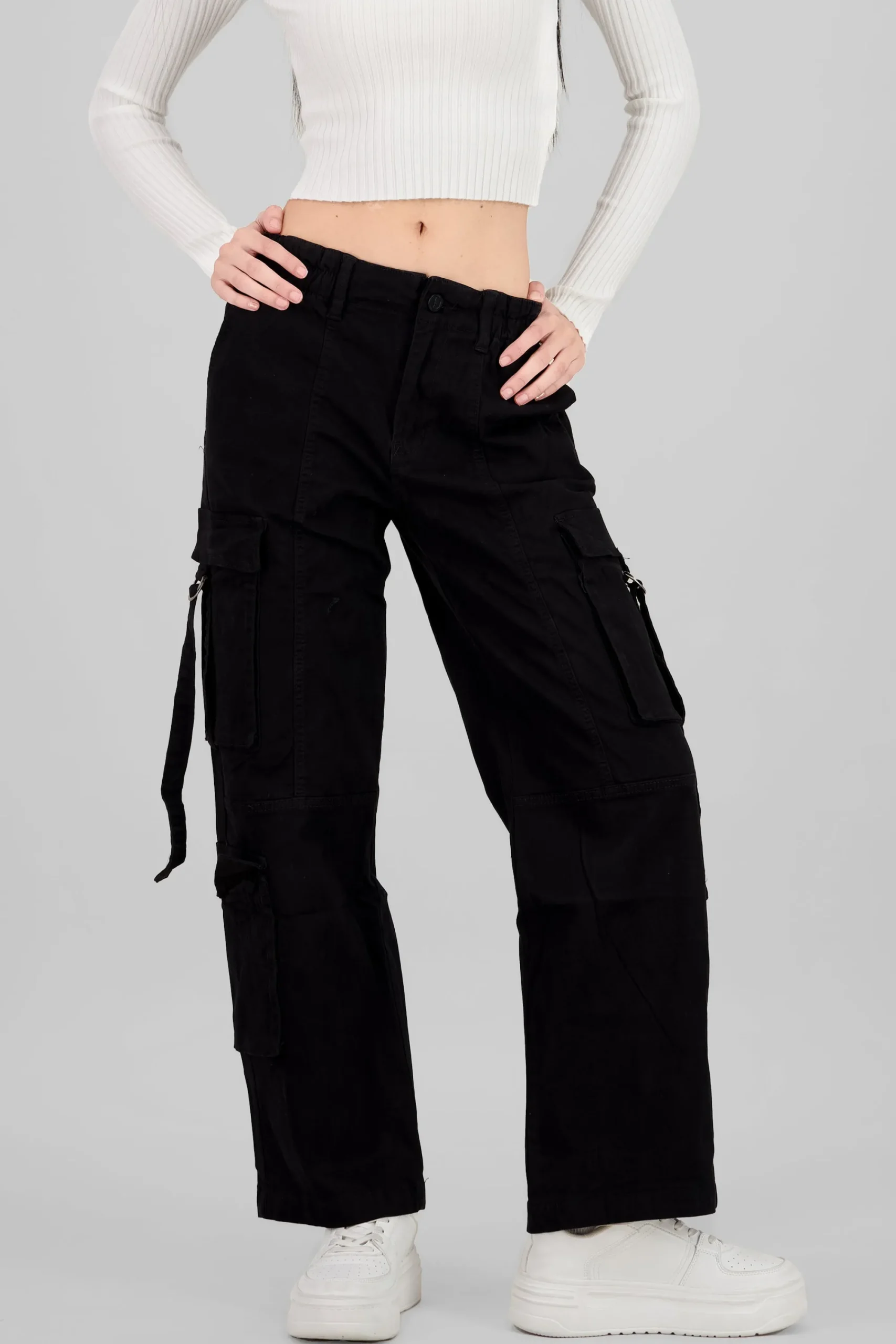 Shasa Cargo Pants with Drawstrings