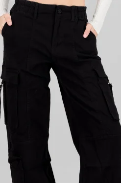 Shasa Cargo Pants with Drawstrings