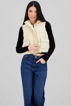 Shasa Cargo Pocket Cropped Vest