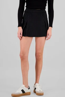 Shasa Cargo Pocket Pleated Mini Skirt