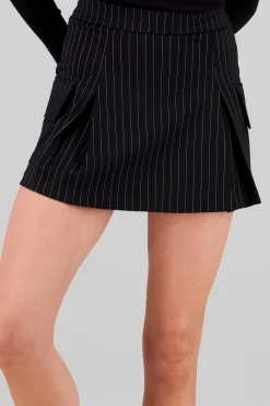 Shasa Cargo Pocket Pleated Mini Skirt