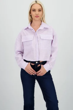 Shasa Cargo Pockets Long Sleeve Shirt