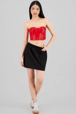 Shasa Cargo Pockets Parachute Mini Skirt