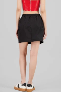 Shasa Cargo Pockets Parachute Mini Skirt