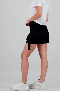 Shasa Cargo Skirt With 2 Pockets And Rings
