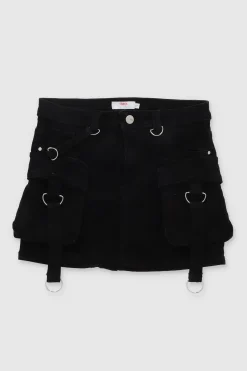 Shasa Cargo Skirt With 2 Pockets And Rings
