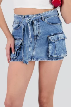 Shasa Cargo Skirt with Large Pockets
