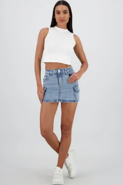 Shasa Cargo Skirt with Two Pockets
