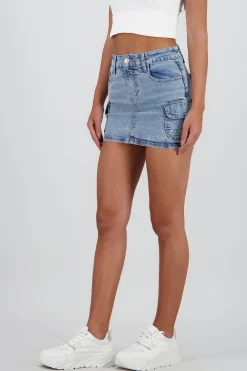 Shasa Cargo Skirt with Two Pockets