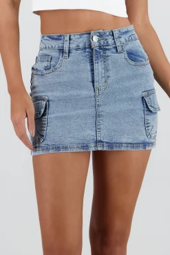 Shasa Cargo Skirt with Two Pockets