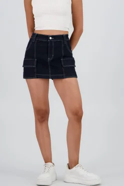 Shasa Cargo Skort with Cuts