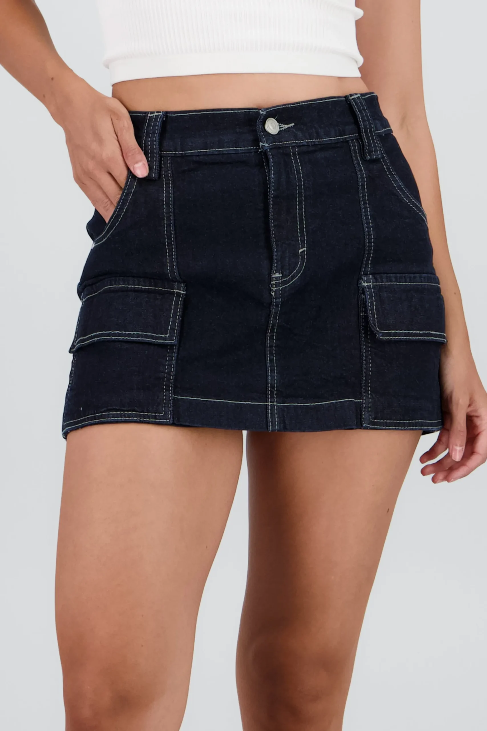 Shasa Cargo Skort with Cuts