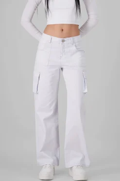 Shasa Cargo Wide Leg Jeans