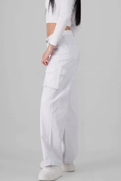 Shasa Cargo Wide Leg Jeans