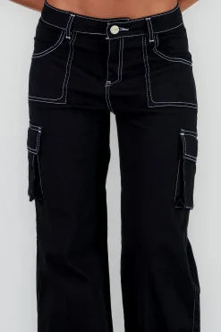 Shasa Cargo Wide Leg Jeans