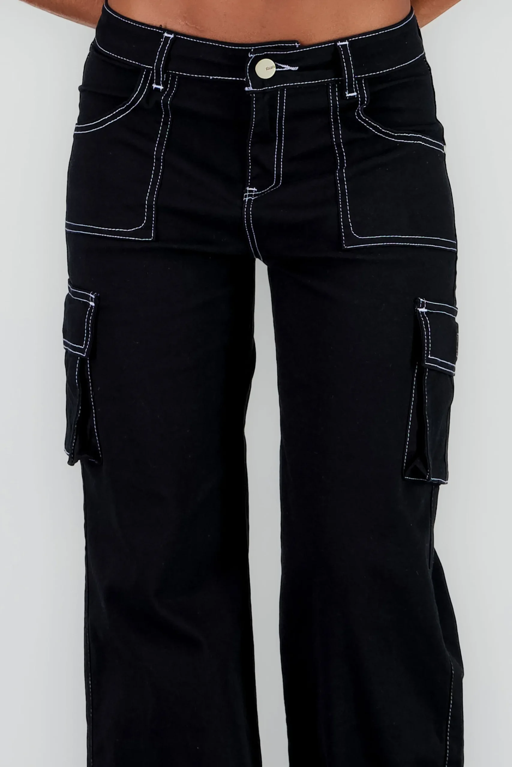 Shasa Cargo Wide Leg Jeans