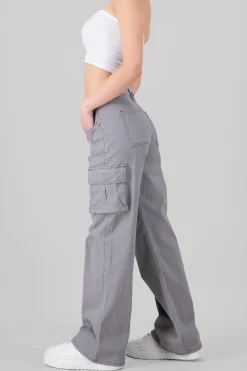 Shasa Cargo Wide Leg Jeans