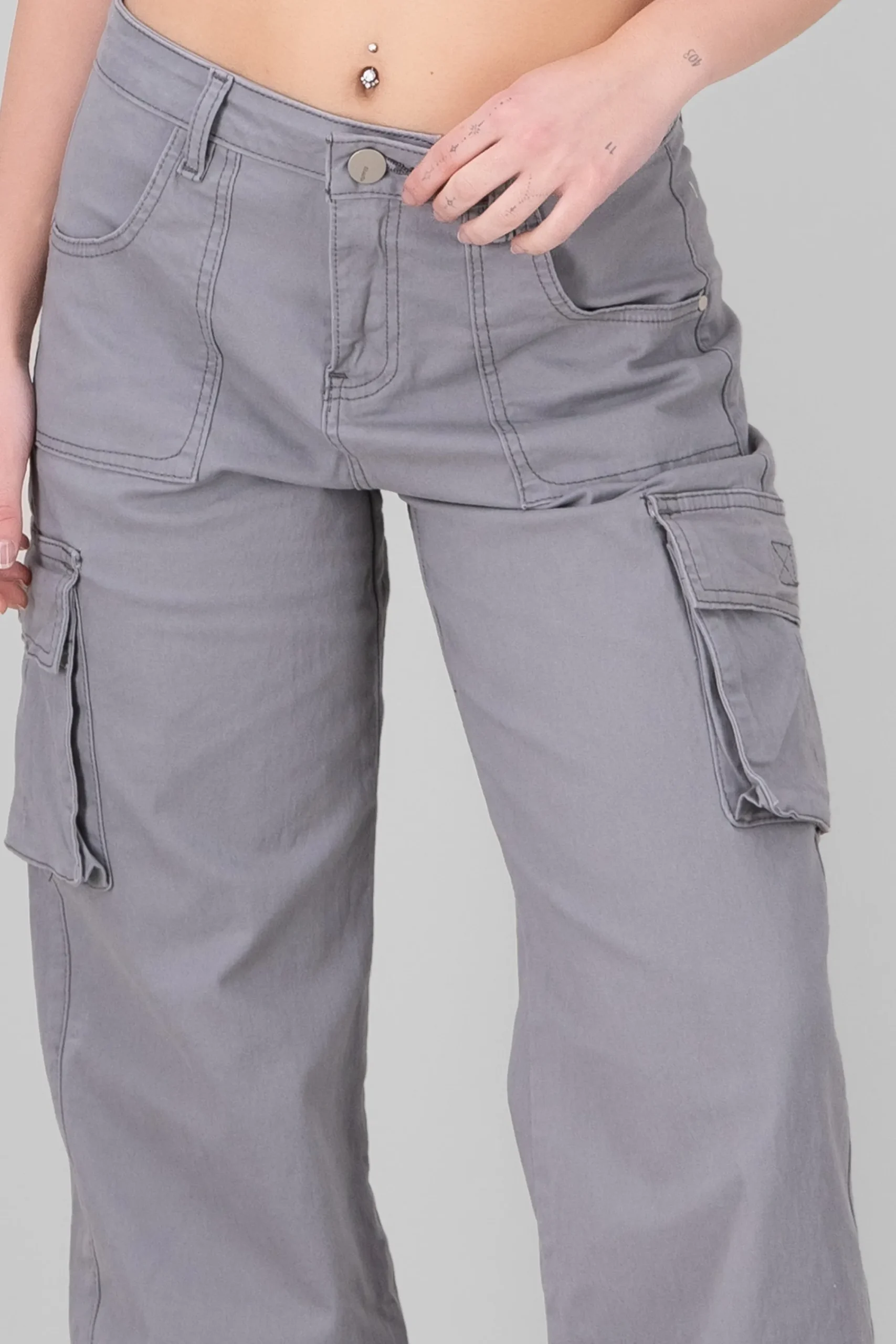 Shasa Cargo Wide Leg Jeans