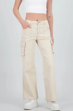 Shasa Cargo Wide Leg Jeans