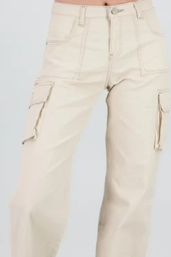 Shasa Cargo Wide Leg Jeans