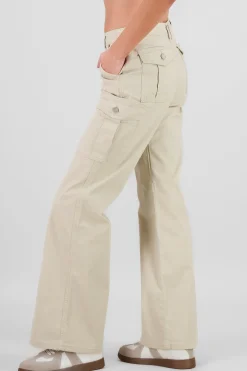 Shasa Cargo Wide Leg Pocket Jeans