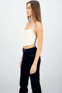 Shasa Cascade Neck Floral Corset