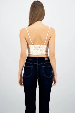 Shasa Cascade Neck Floral Corset