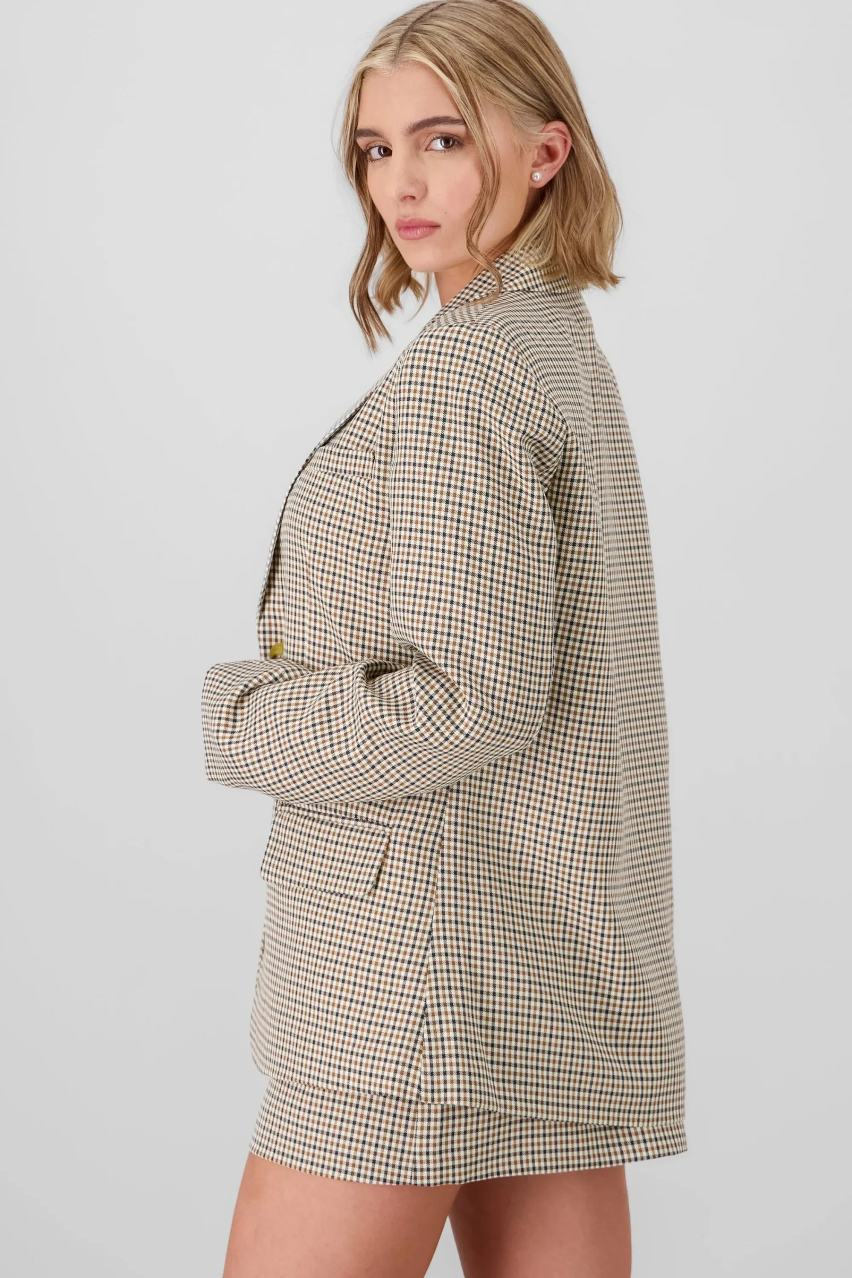 Shasa Checkered Blazer