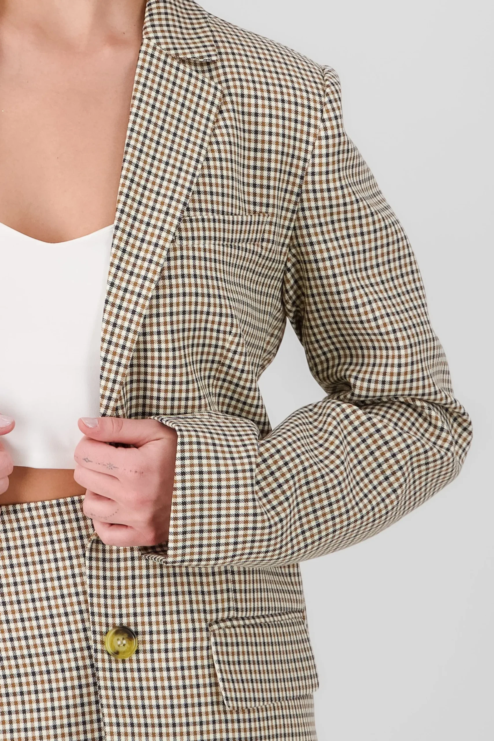 Shasa Checkered Blazer
