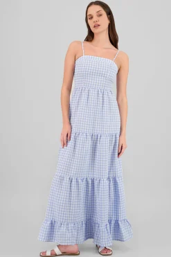 Shasa Checkered Maxi Dress
