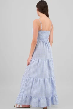 Shasa Checkered Maxi Dress