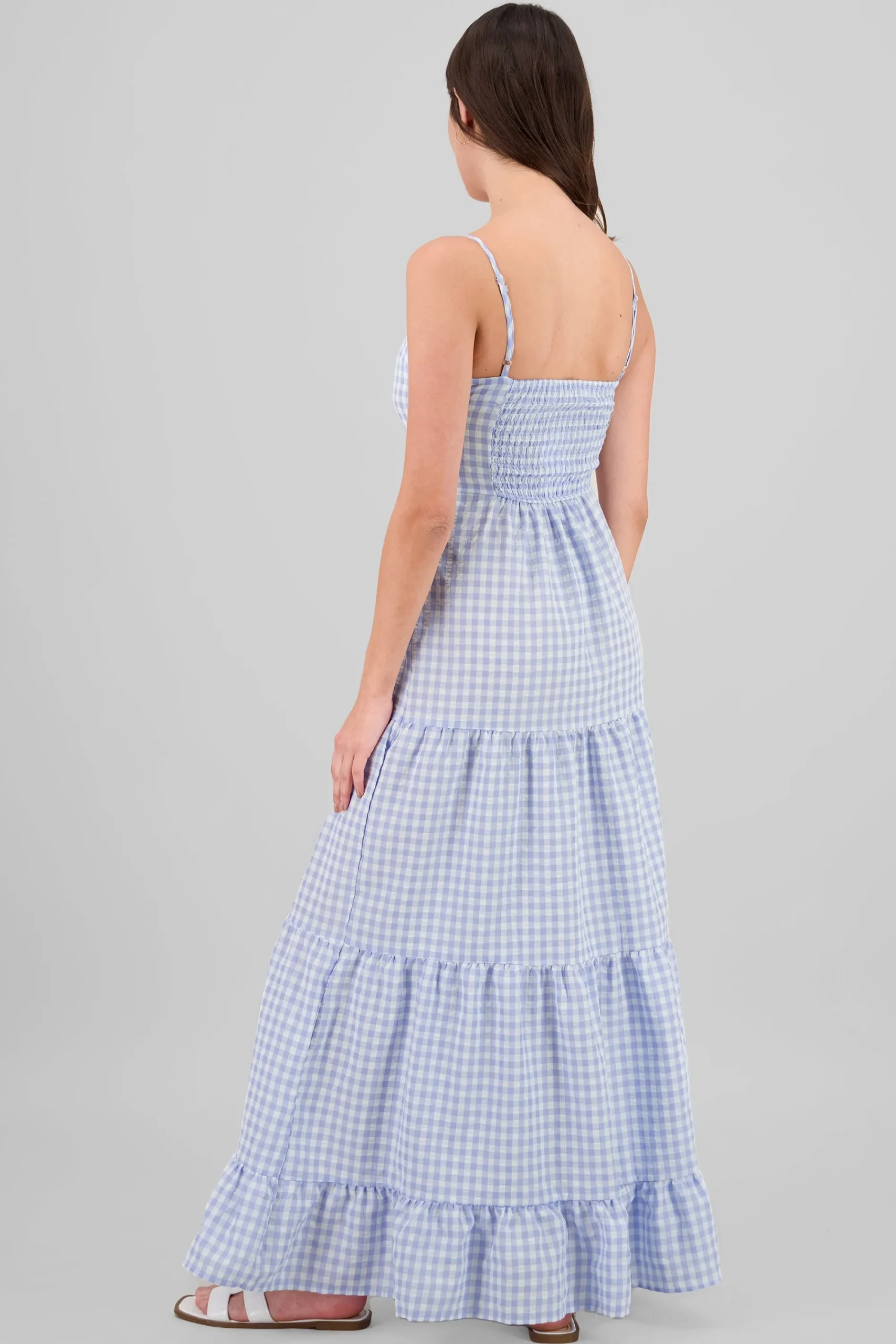 Shasa Checkered Maxi Dress