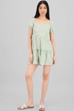 Shasa Checkered Mini Dress
