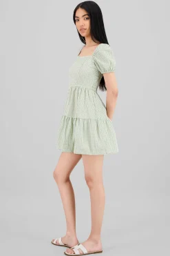 Shasa Checkered Mini Dress