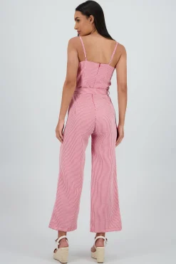 Shasa Checkered Print Jumpsuit