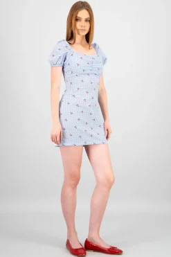 Shasa Cherry Plaid Dress