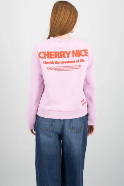Shasa Cherry Print Sweatshirt